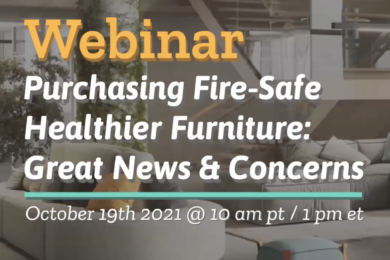 Purchasing Fire-Safe Healthier Furniture: Great News & Concerns