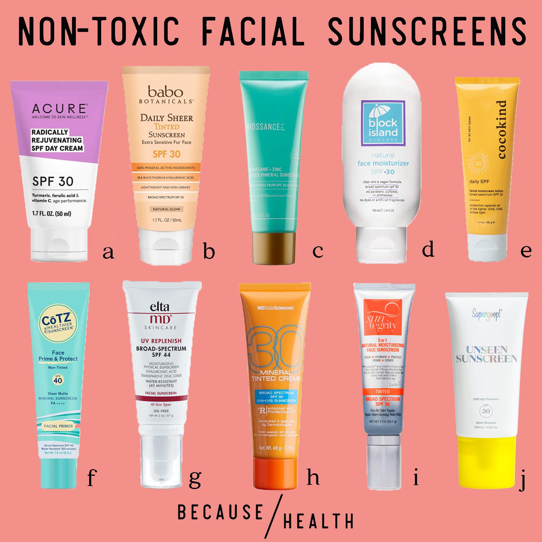 non toxic face sunscreen