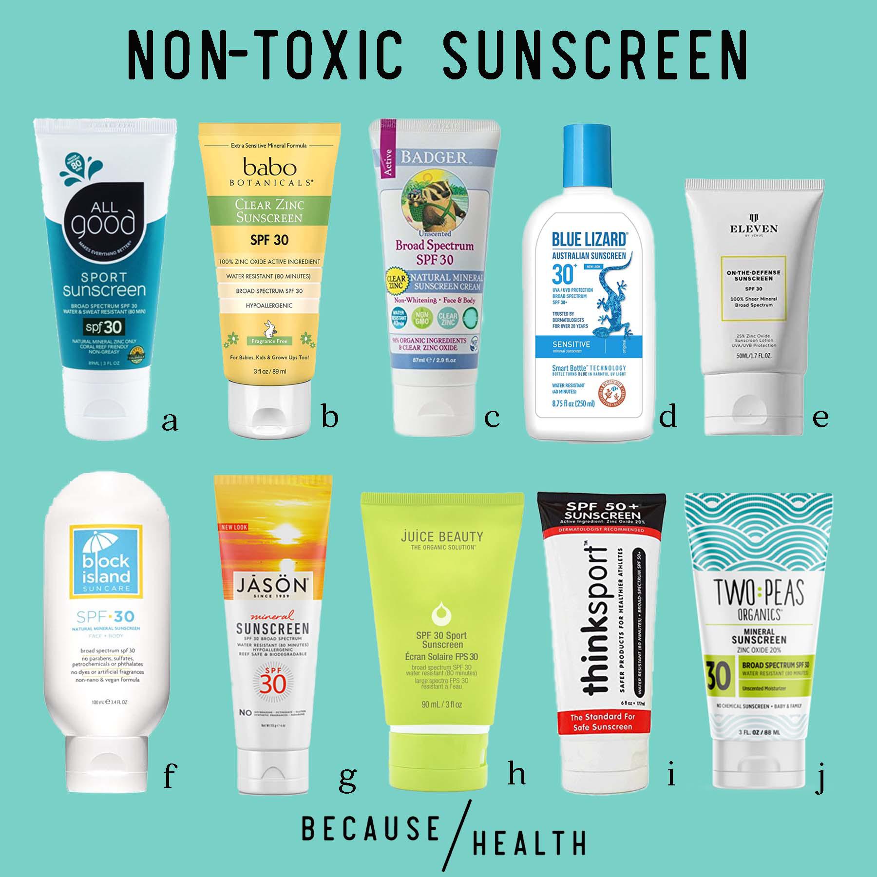 Best safe hot sale sunscreen