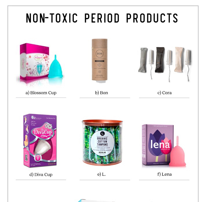 Not to make your period any worse, but some standard tampons and pads