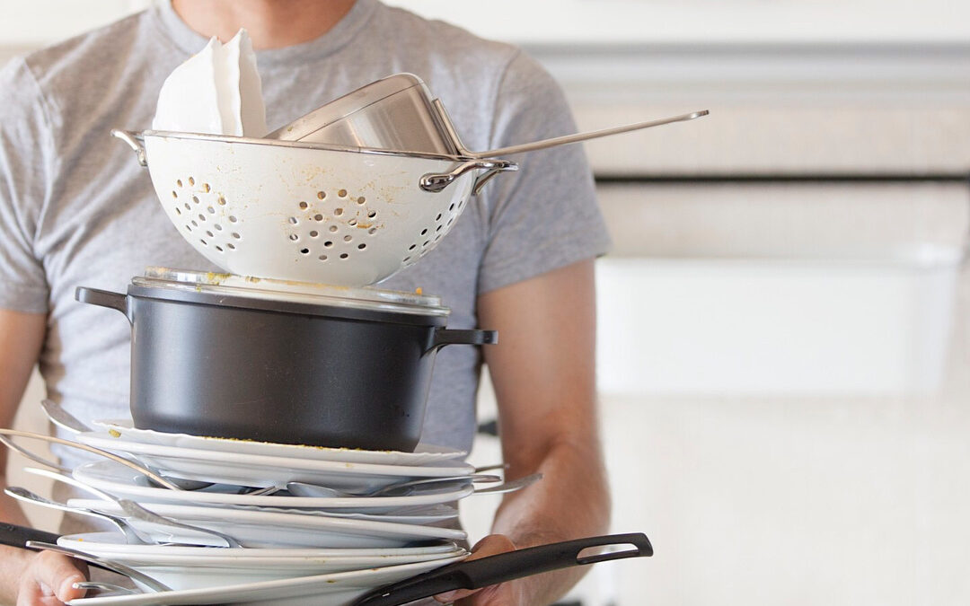 Do you have a pile of dishes hanging out in your sink, too?