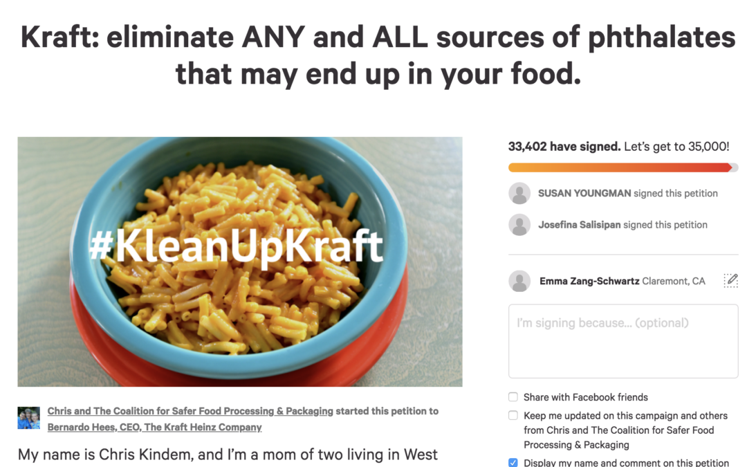 Klean Up Kraft Petition
