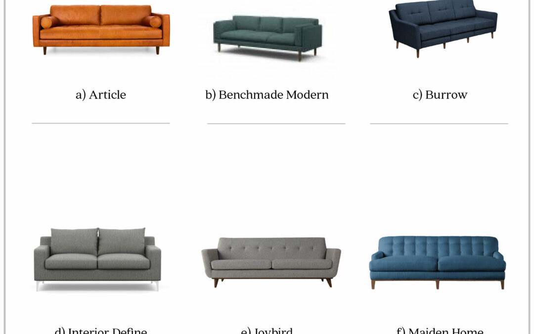 6 Online Modern Couches without Flame Retardants