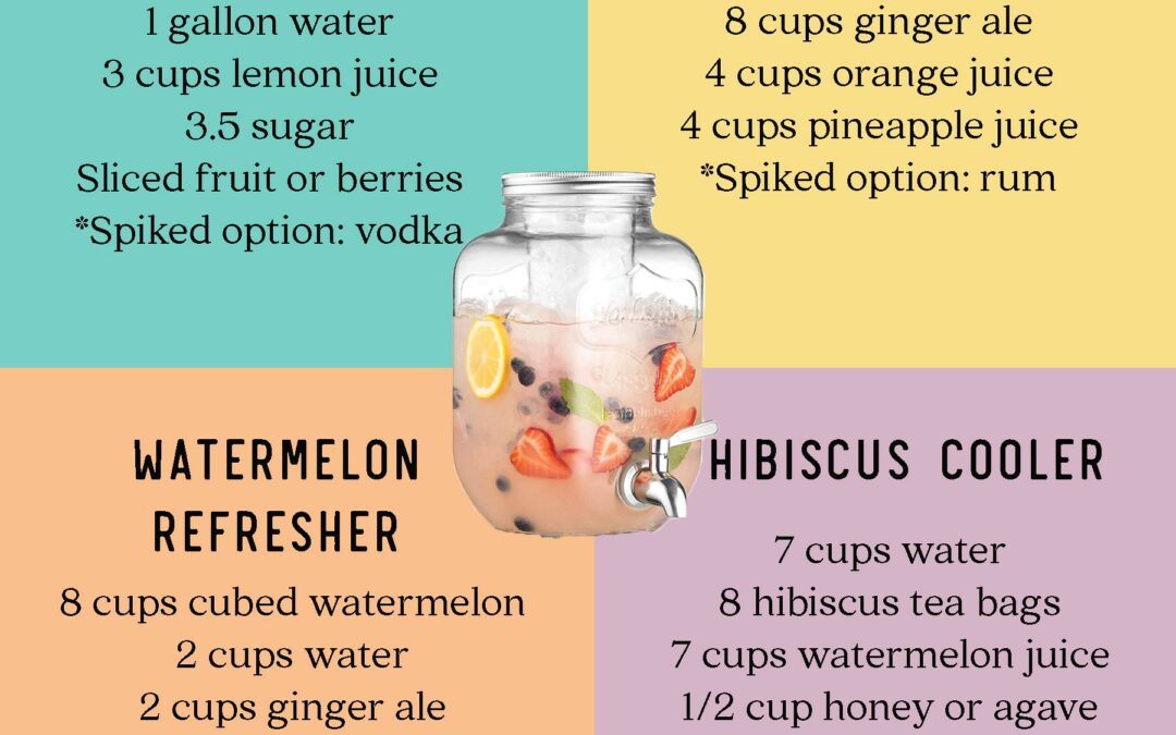 4 Recipes for Batch Summer Drinks that You Can Spike AND that are Kid-Friendly