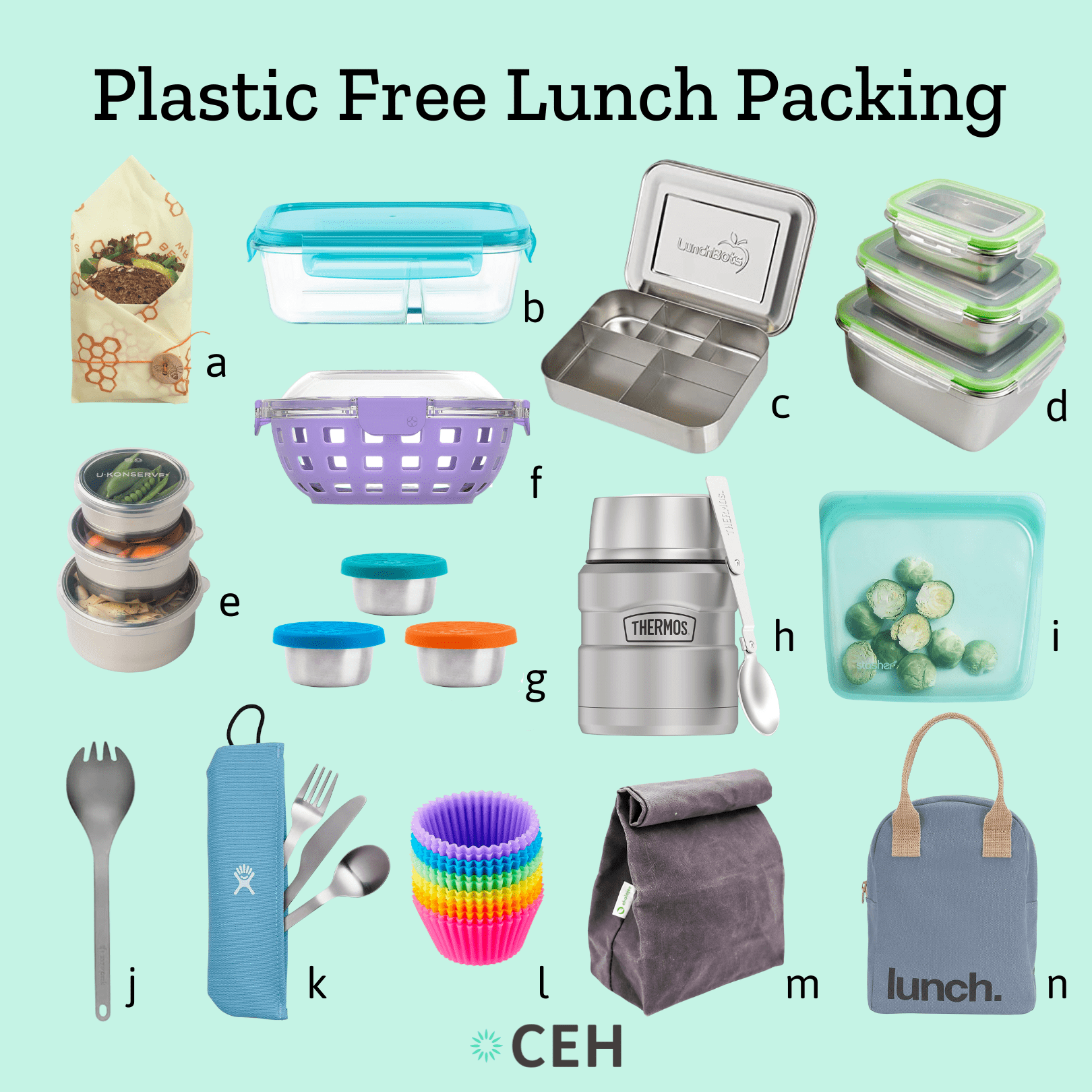 14 Essentials for Packing a Plastic Free Lunch - Center for Environmental  Health